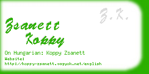 zsanett koppy business card